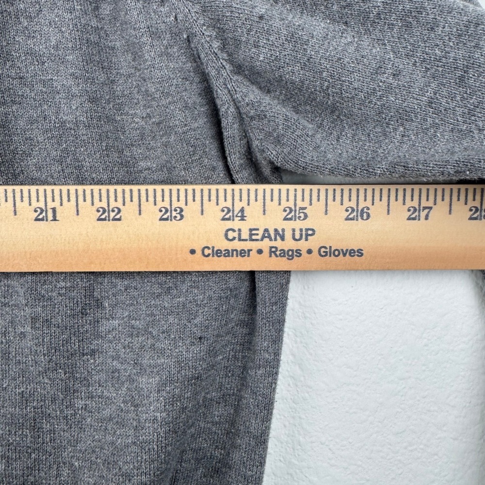 Lacoste Quarter Zip Sweater Mens 8 Gray Excellent Casual Classic 100% Cotton - Picture 8 of 8
